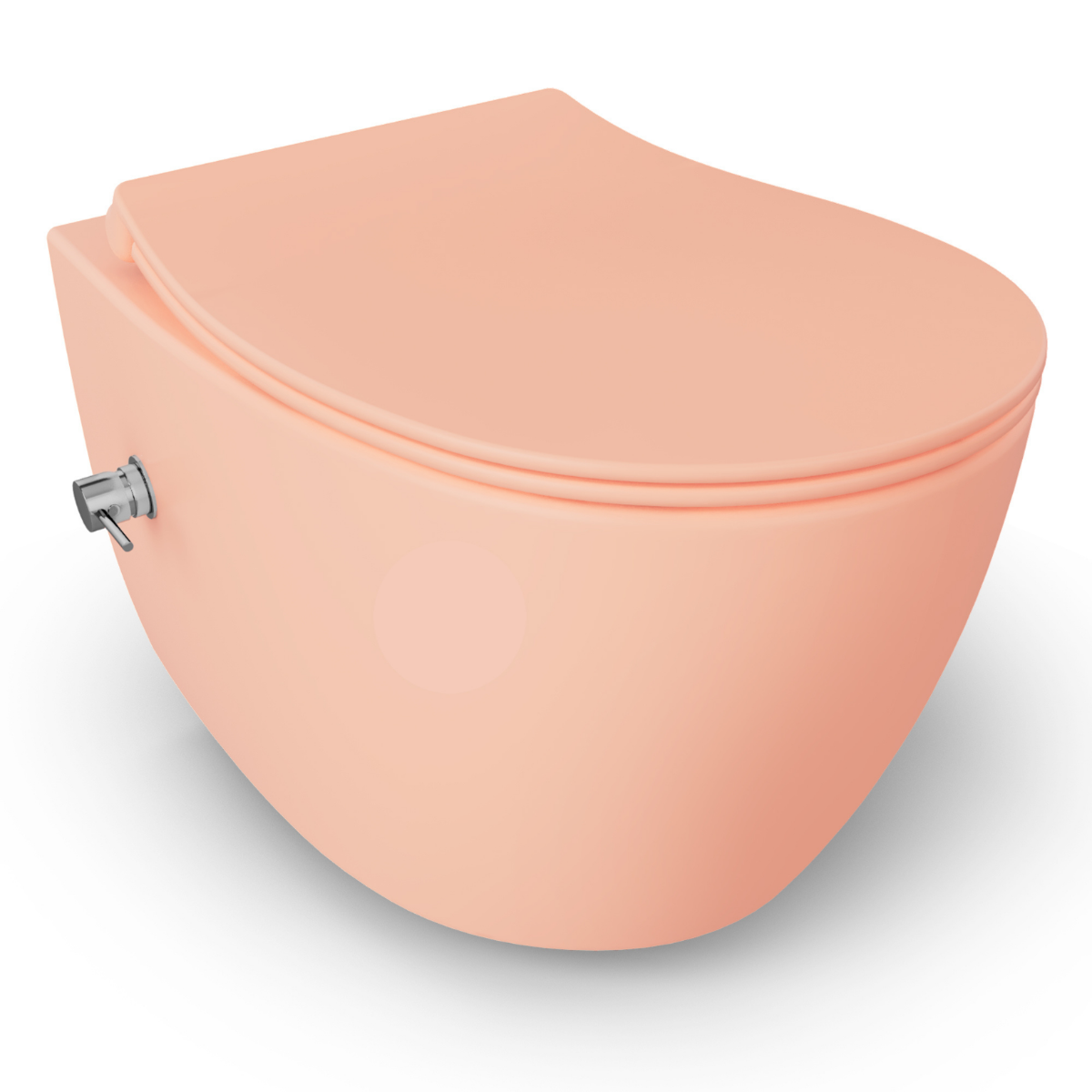 Isvea Wc Toilet Badkamer Hangend Bidet Zalm Roze Inclusief Softclose T