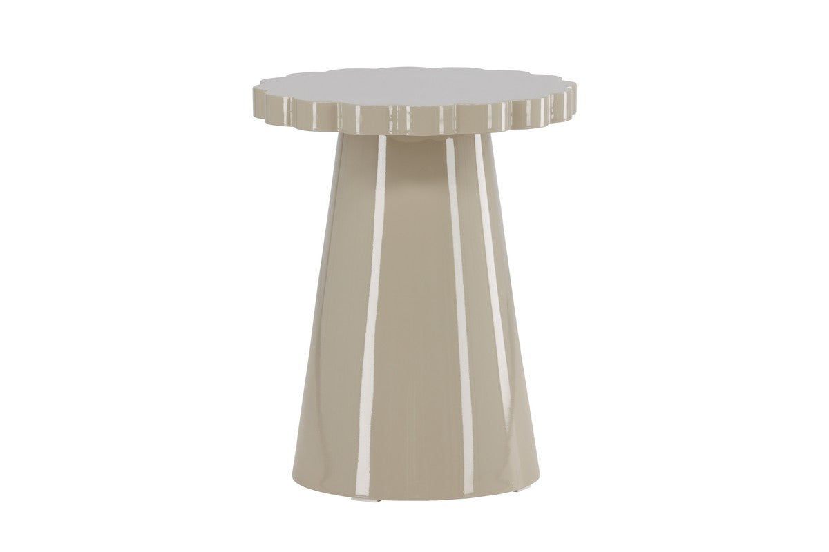 Rebellenclub Bijzettafel Aris – ¿45 cm – Glossy Beige