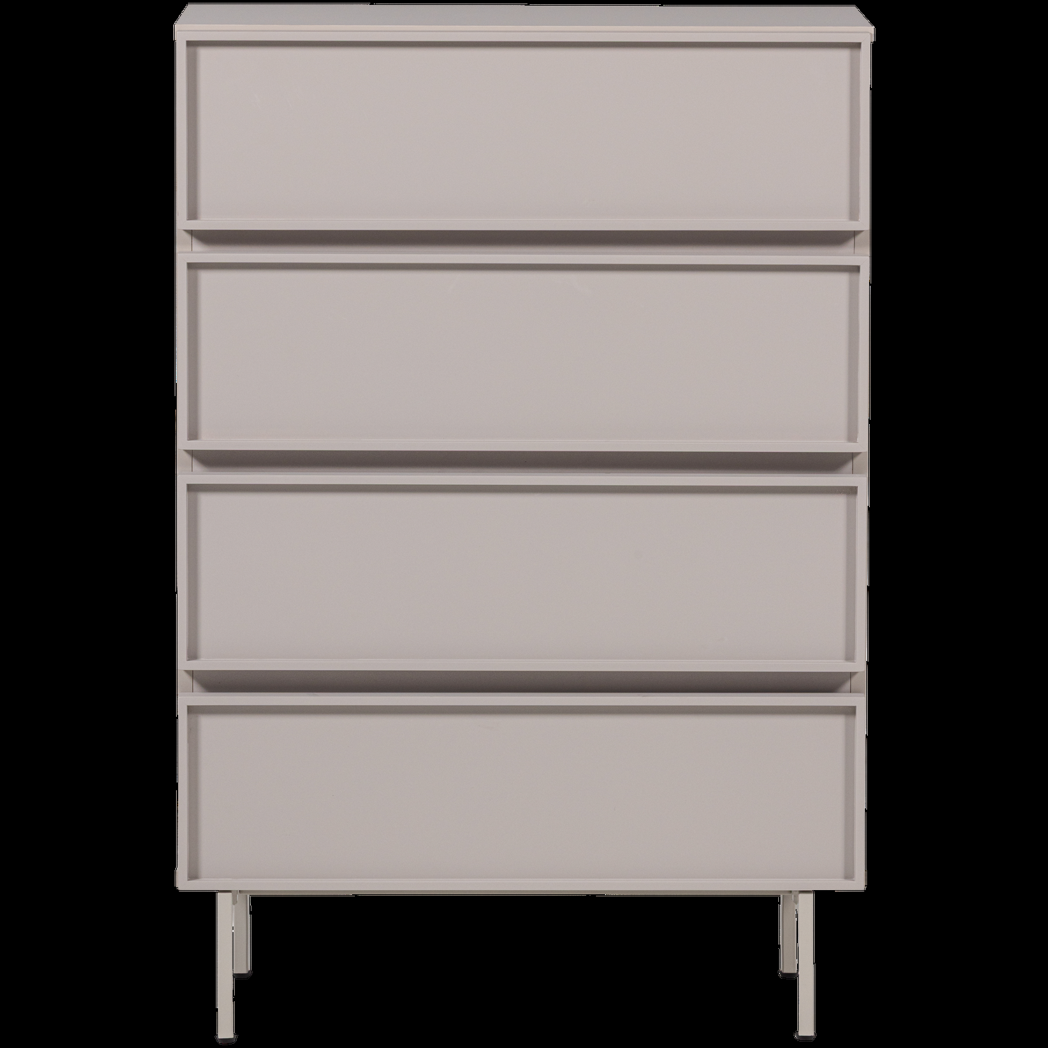 WOOOD ladekast 4 lades Tours – Melamine/MDF – Zand – 102x70x42