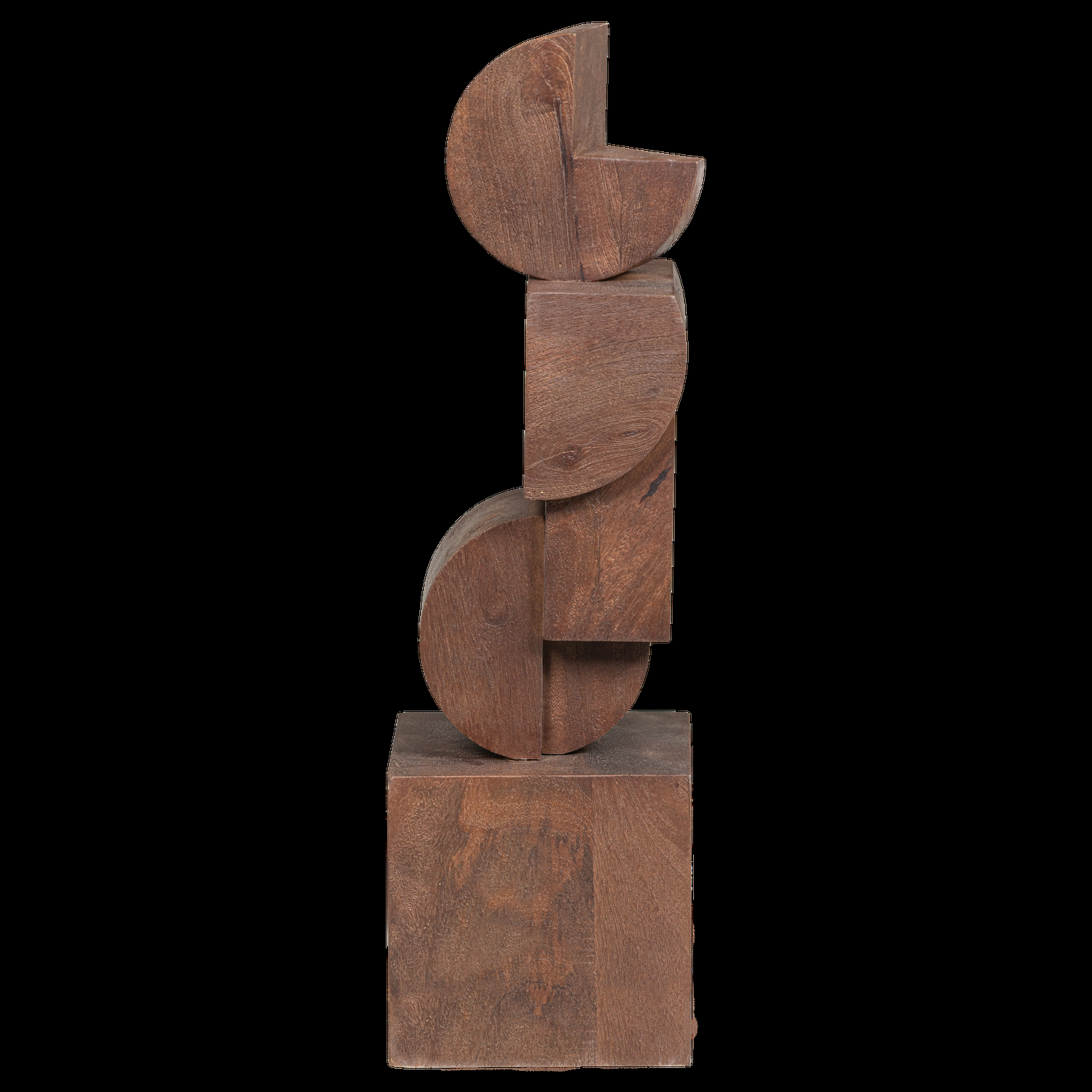 WOOOD sculptuur ornament Draxa – Hout – Bruin – 61x18x18