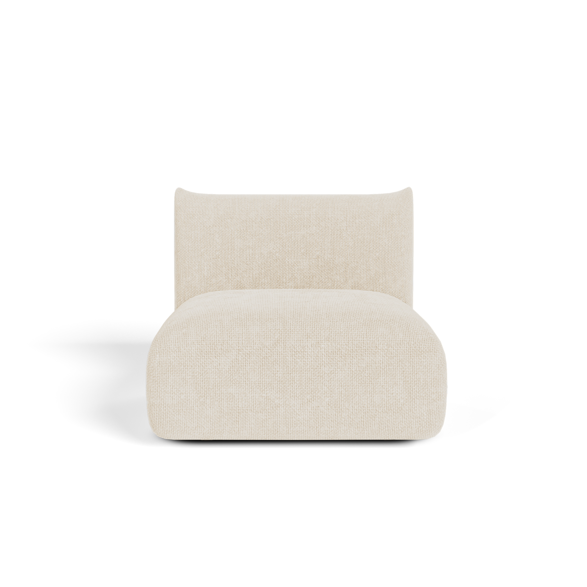 Sia Home – Leunstoel NOOMA – chenille fluweel crème 97cm