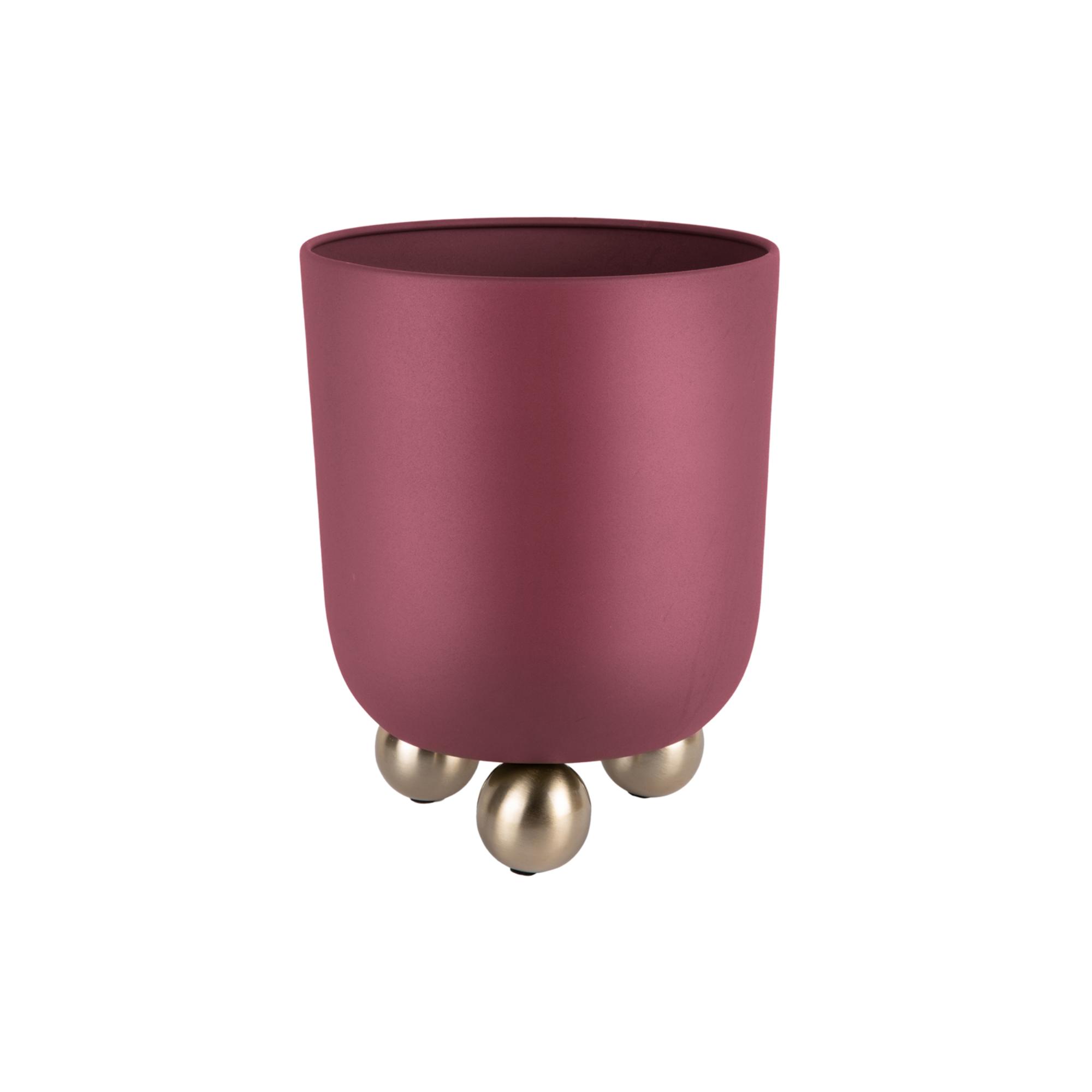 Present Time bloempot Estilo Medium – rood – Ø23cm