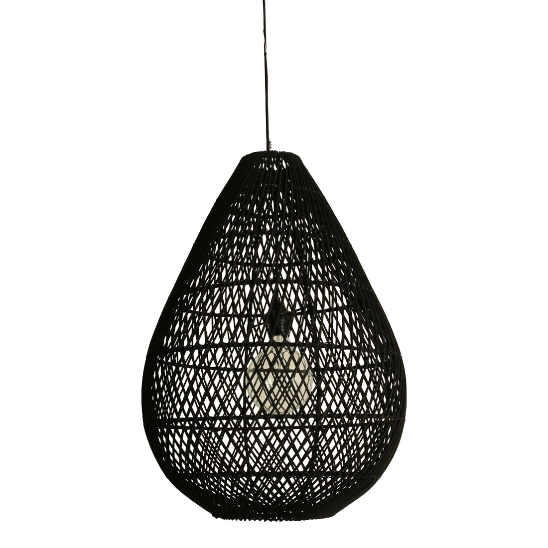 Raw materials hanglamp Maze druppel – zwart – 45x45x65 cm