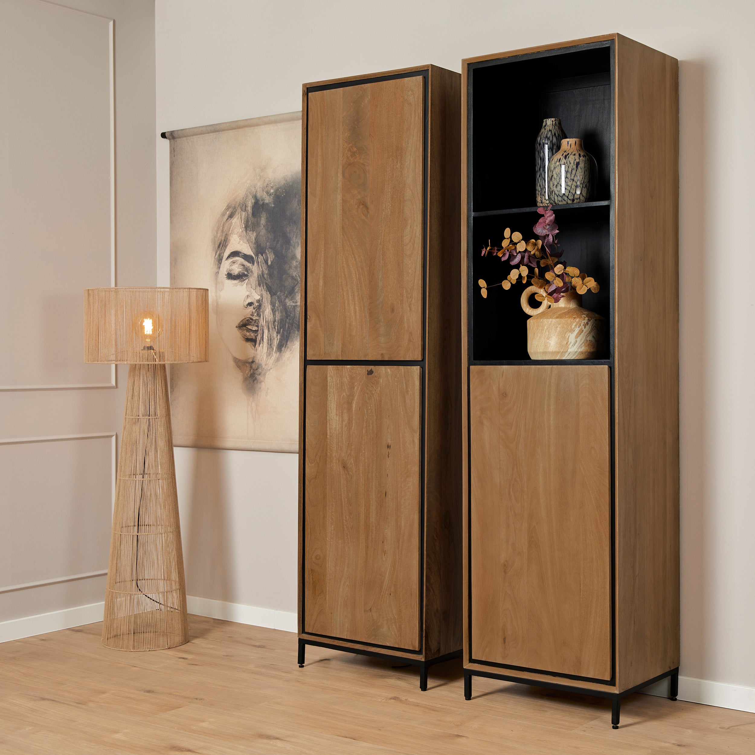 Starfurn boekenkast RichWood – bruin – 45x60x220cm