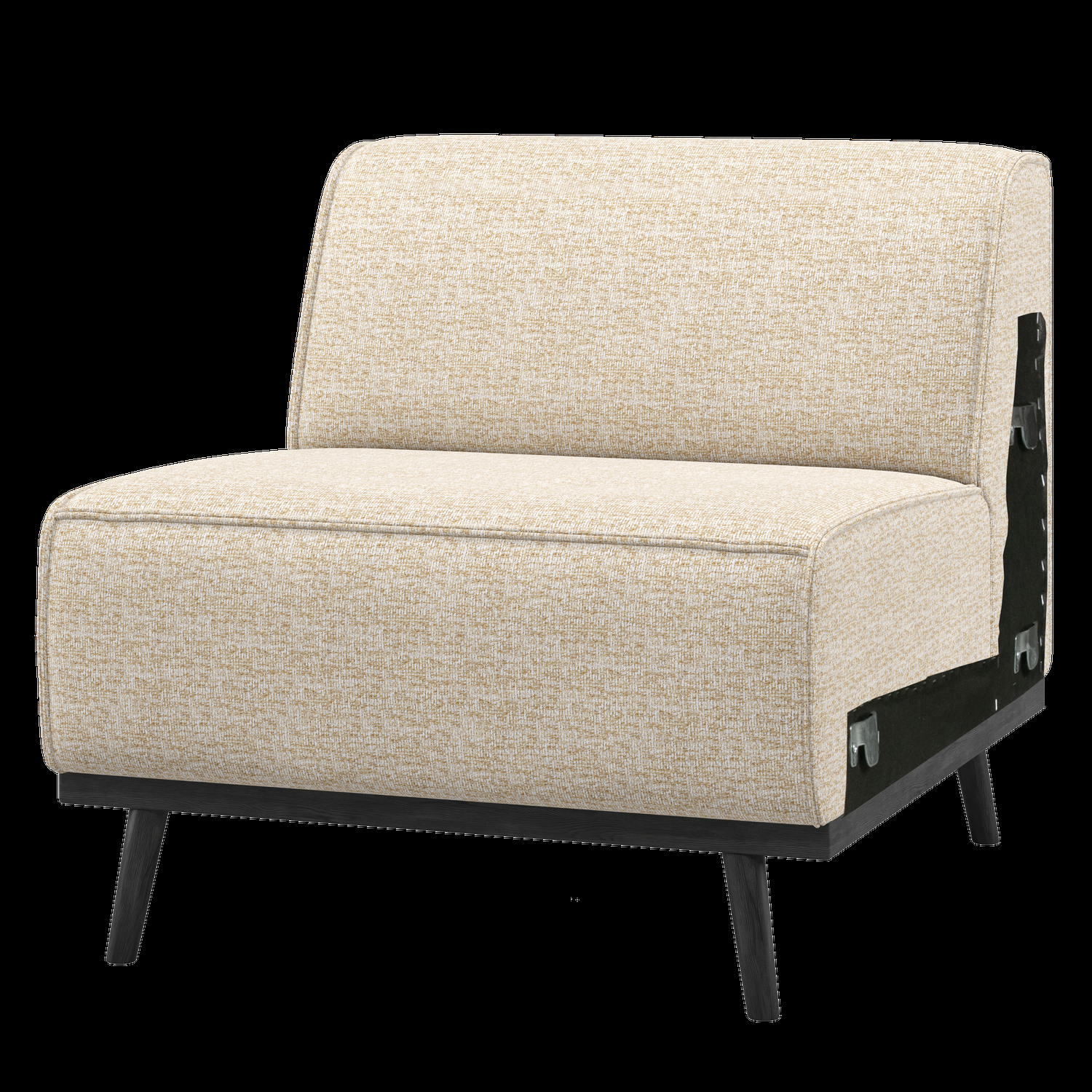 WOOOD 1-zits element bank Statement – Polyester – Beige Melange – 77×7