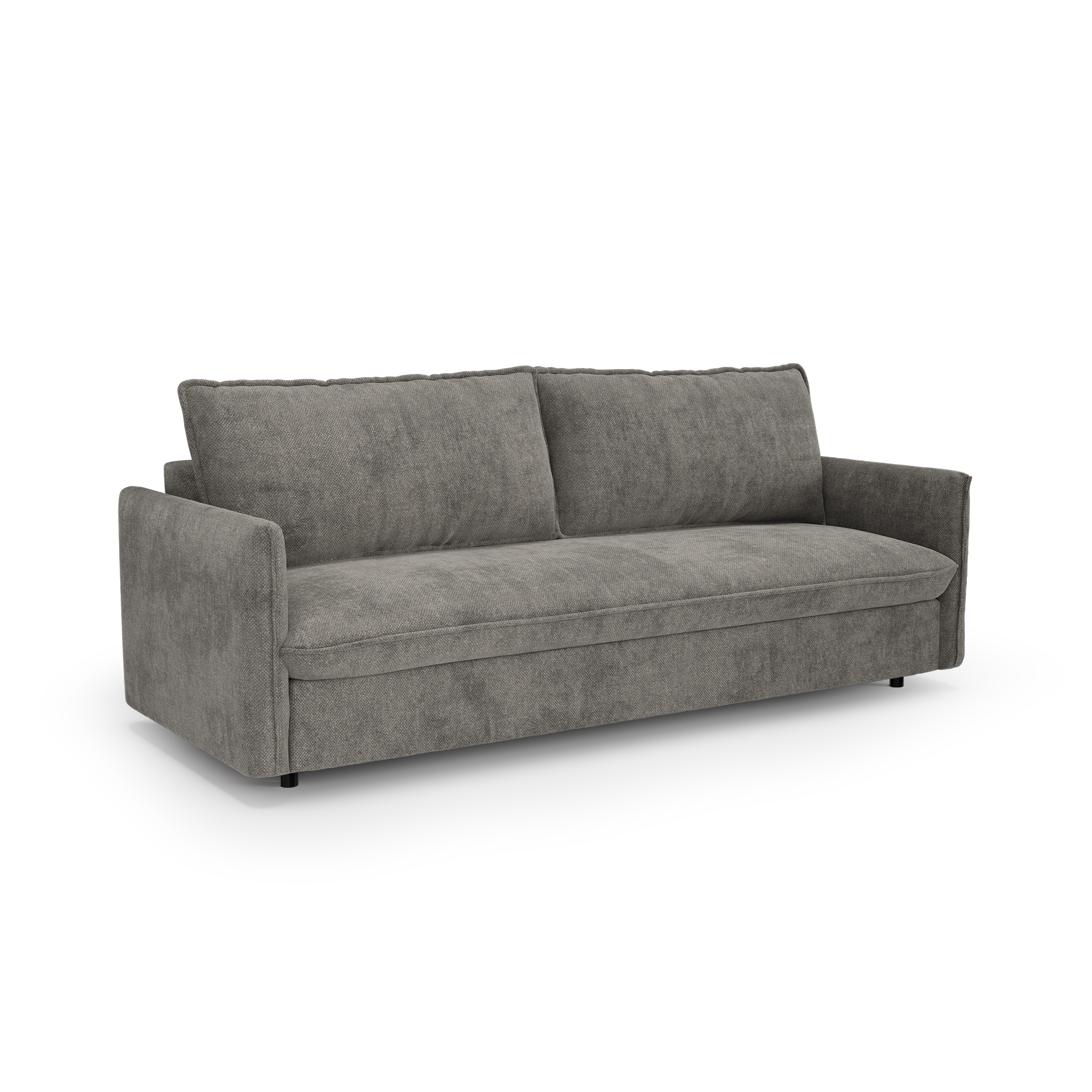 Premium Interiors – Slaapbank Express AVA – geweven stof grijs 198cm