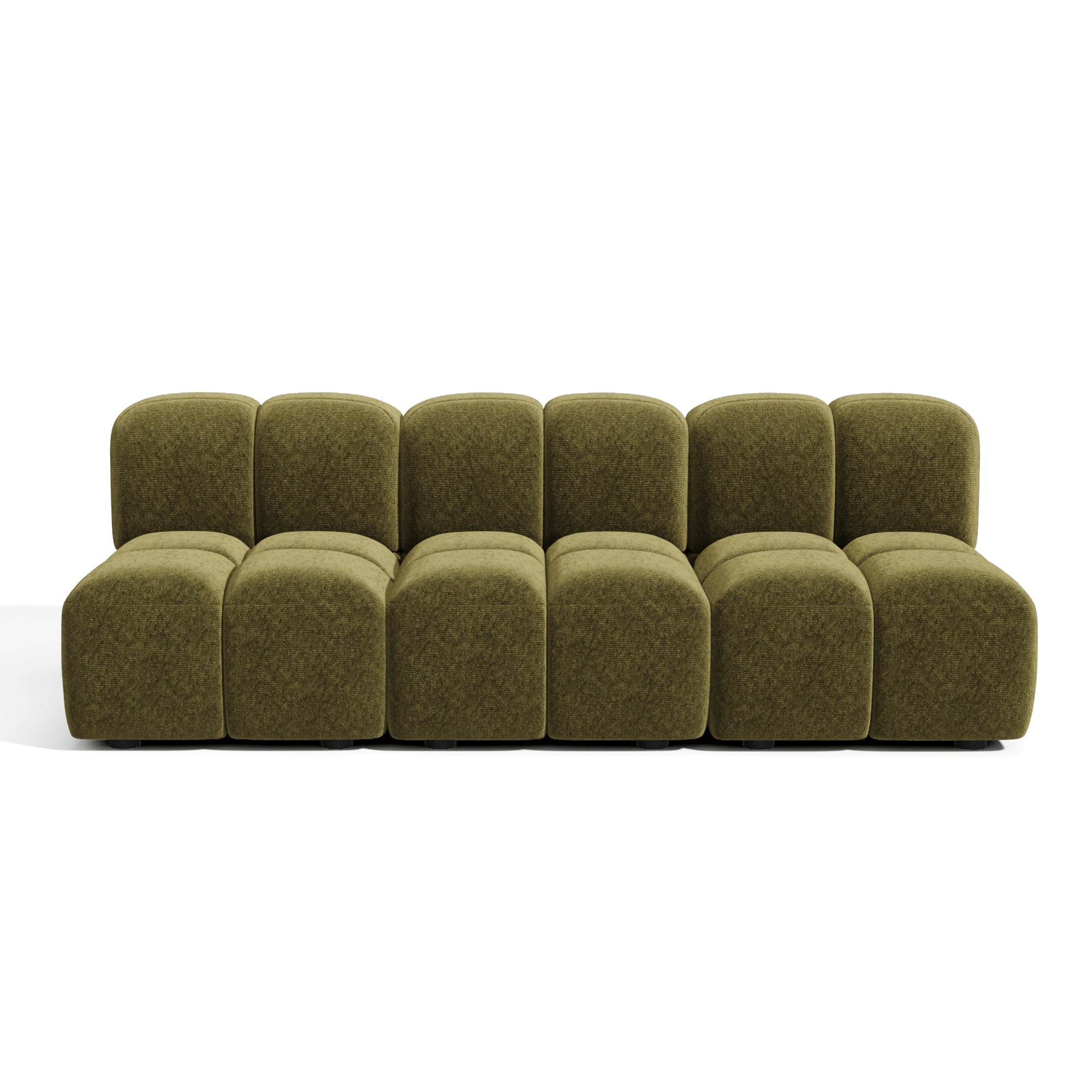 Premium Interiors – Modulaire bank MOSS – fluweel met structuur 234cm
