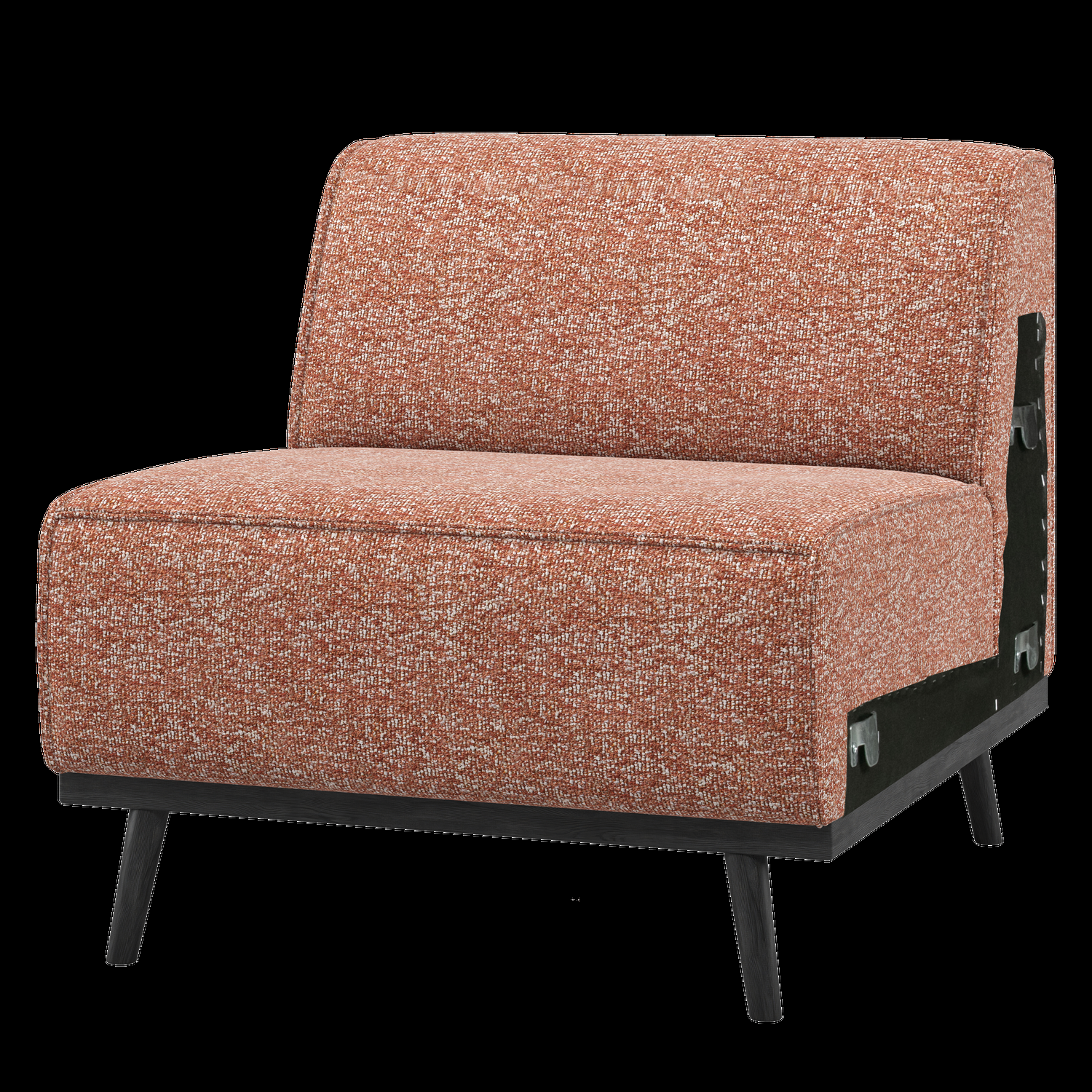 WOOOD 1-zits element bank Statement – Polyester – Terra Melange – 77×7